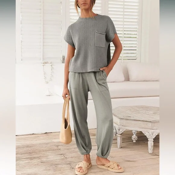 Pants Jumpsuits Two Piece Outfits Sweater Sets Cozy Knit Tops